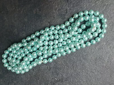 Gatsby 20's Style 73cm Beaded Pearl Necklace Various Colours Costume Jewellery • £3.95