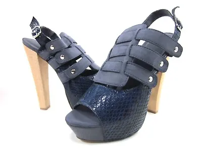C Label Women's Suden-2 Fashion Casual  Pump Shoesblueus Size 7.5 Mediumnew • $13.80