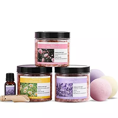 Spa Luxetique Epsom Salt For Soaking - 8pcs Pink Himalayan Bath Salts Gift Se... • $39.24