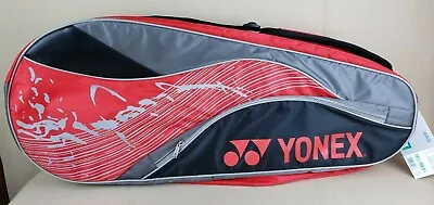 Yonex Team Series 6 Pack Tennis Racquet & Accessory Bag Shoulder Strap Red • $39.99