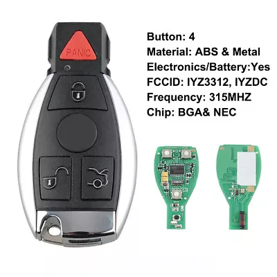 Replacement For 2000 2001 2002 Mercedes Benz CLK320 CLK430 CLK500 Remote Key Fob • $23.29