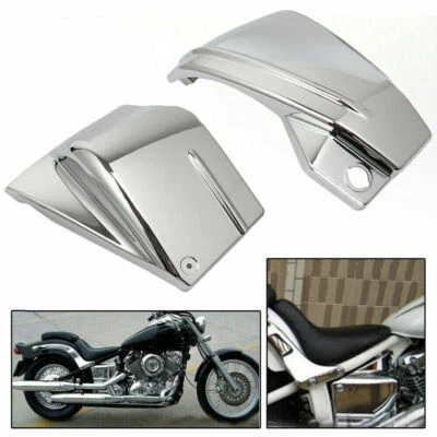 $34.98 • Buy Chrome Battery Side Covers For Yamaha V-Star 650 XVS650 Midnight Custom Classic