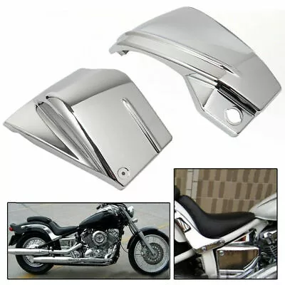 Chrome Battery Side Covers For Yamaha V-Star 650 XVS650 Midnight Custom Classic • $35.68