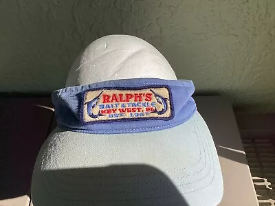 Vintage Ralh Lauren Polo Visor Hat Cap Bait & Tackle Key West 🌴🌴🌴 • $49.95