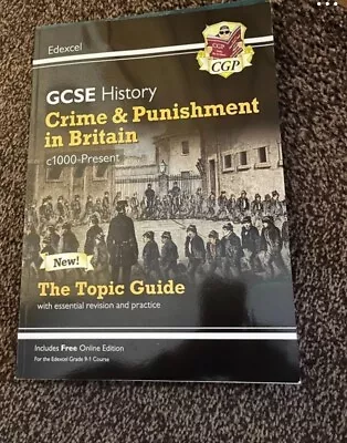 CGP Edexcel GCSE History Crime And Punishment Revision Guide • £5