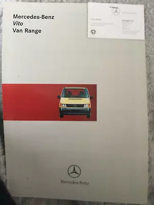 Mercedes BENZ Vito  Van Range  Feb 1997 Brochure In Excellent Condition   Bi 30 • $9.95
