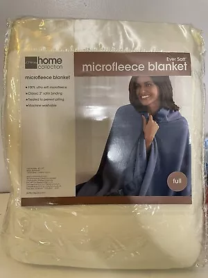 New JC Penny Home Collection Ever Soft Microfleece Blanket Full 80 X 90 Cream • $124.99