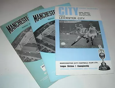 X3 Vintage Manchester City 1960's Football Programmes. • £5.59