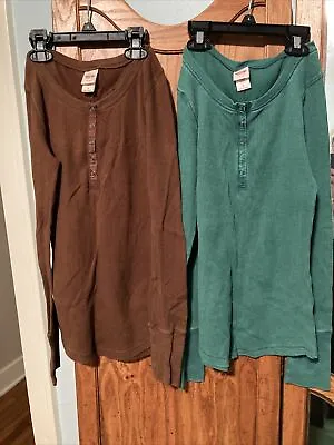 Pair Of Mossimo Henley Shirts • $8