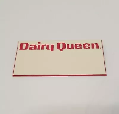 DQ Dairy Queen Vintage Unused Employee Name Badge  • $20.23