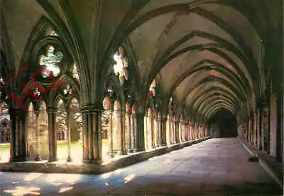 Picture Postcard_ Salisbury Cathedral The Cloisters Walk [J Arthur Dixon] • £2.49