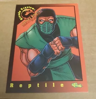 1994 Classic Mortal Kombat Arcade Preview Reptile #P3 Insert Trading Card • $7.99