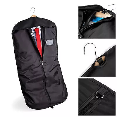 £17.25 • Buy Black Suit Carry Cover Garment Travel Storage Protector Bag Holder Carrier