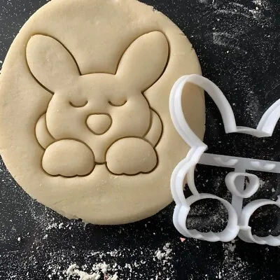 Bunny Rabbit Sleeping Cookie Pastry Biscuit Cutter Icing Fondant Baking  • £3.85