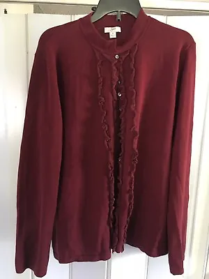 A Nice J. Jill  Silk & Cotton Cardigan Womens Size S With Free Shipping • $9