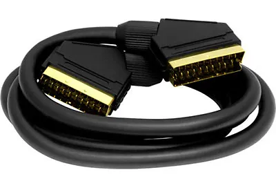 Scart Lead Cable 10M Long 21 Pin Scart To  TV DVD SKY Gold 10 Metre Fully Wired • £8.59