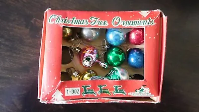 Vintage Miniature Sprouse-Reitz Christmas Mercury Glass Feather Tree Ornaments • $29.99