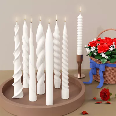 Long Pole Candle Molds Silicone Pillar Candle Making DIY Candle Mould Supplies • £5.99