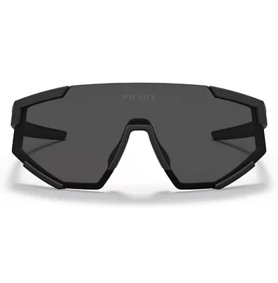 Prada Linea Rossa SPS 04WS Rubber Black/Dark Grey Men's Sunglasses • $58