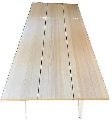 $80 • Buy IKEA Dining Table, Seats 8, Blonde Wood Laminate 'YPPERLIG'
