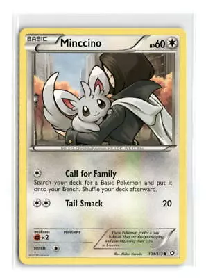 Minccino - #104/113 - Pokemon TCG Card-LP • $1.60