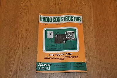 The Radio Constructor Magazine November 1970 Volume 24 Number 4  • £1.50