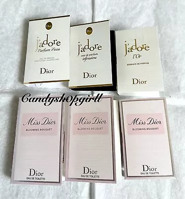 6x DIOR Miss Dior Blooming Bouquet/Jadore L'or Essence De Parfum Spray Samples • $23.99