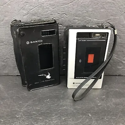 Vintage Sanyo M1000 Tape Cassette Player & Voice Recorder W/ Case • $19.99