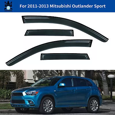 Window Visor Deflector Rain Guard 4-Piece Set For 2011-13 Mitsubishi Outlander • $37.99