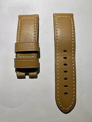 $245 • Buy Auth Officine Panerai 24/22MM OEM Tan (light Calf)Strap For Tang Buckle MX000L7J
