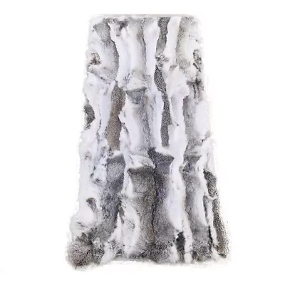 Real Rabbit Fur Natural Patchwork Blanket  Carpet Rug Throw DIY Material Fur Raw • $27.54