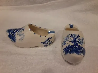 Holland Blue Delft Shoe/Clog Ashtray - Japan • $6.99