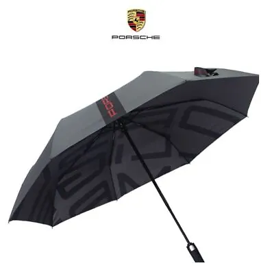 Genuine Porsche Compact Folding Automatic Umbrella Driver's Selection Gray • $77