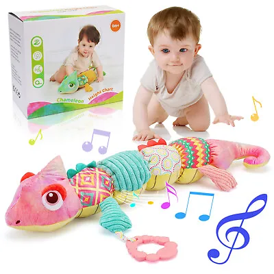 Baby Musical Stuffed Animal Activity Soft Toys With Rattle Teether And Textures • $16.23