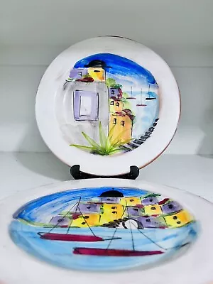 Vietri Hand Painted Set Of Two Salad Plates • $20.99