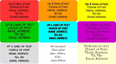 £4.03 • Buy Colours Various Personalised Print Labels Stickers Craft Packing Return Address