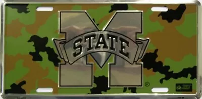 Mississippi State University Camouflage License Plate Camo 6 X 12 • $15.59