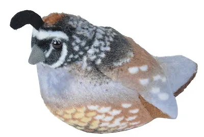 CALIFORNIA QUAIL Audubon Bird With Call PLUSH Stuffed Animal Wild Republic Doll • $15.50
