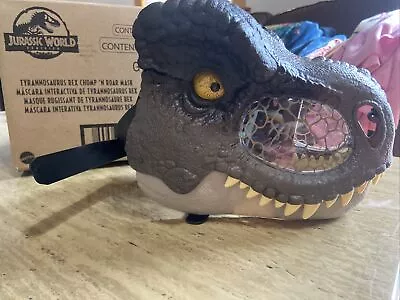 Tyrannosaurus Rex Chomp N Roar Dinosaur Mask Jurassic World Dominion T-Rex Head • $17.90