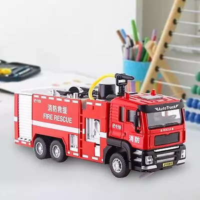 1:32 Simulation Fire Truck Model Water Spraying Role Play With Lights Sounds • $22.55