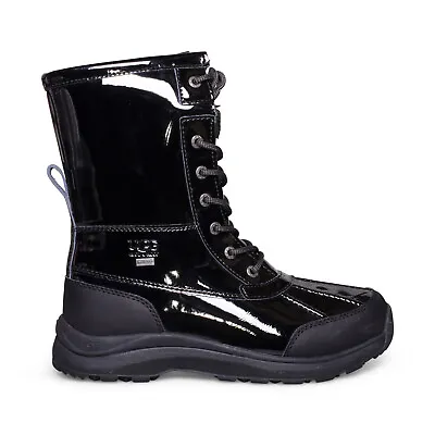 Ugg Adirondack Iii Patent Black Leather Waterproof Women's Boots Size Us 8.5 New • $189.99