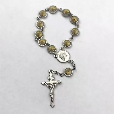 St. Anthony One Decade Rosary Beads Pocket Bracelet Prayer Rosary Vintage • $9.45