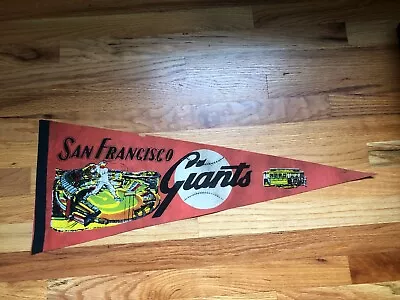 Old Vintage  San Francisco Giants Full Size Pennant 28 1/2  X 11 !/4  • $25.49