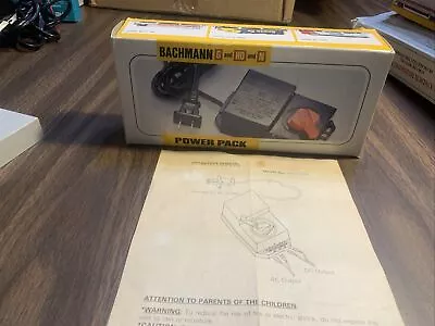 HO/N Scale Bachmann Hobby Train  Transformer Power Pack #44207 With Instructions • $20