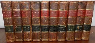  1776-7 BELL'S EDITION OF 'POETS OF GREAT BRITAIN’ 20V Milton Pope Dryden Butler • $525