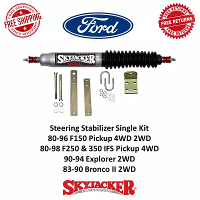 Skyjacker Steering Stabilizer Single Kit For F-150 F-250 F-350 Bronco 4WD #9140 • $80.41