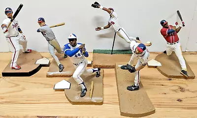 McFarlane MLB Atlanta Braves Loose Figures Lot Hank Aaron Jones Smoltz Heyward • $44.99