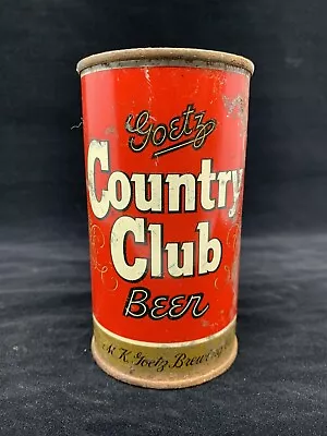 Old Goetz Country Club FLAT TOP BEER CAN St. Joseph Missouri • $67