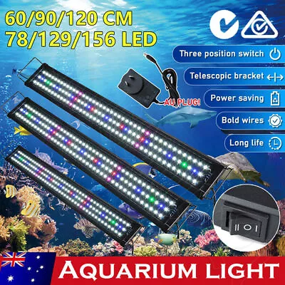 Marine Aquarium LED Lighting 60/90/120 CM  Aqua Fish Tank Light Spectrum Lamp AU • $37.45