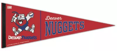 DENVER NUGGETS Retro-1970s-Style ABA/NBA Premium Felt NBA Classic PENNANT • $16.19